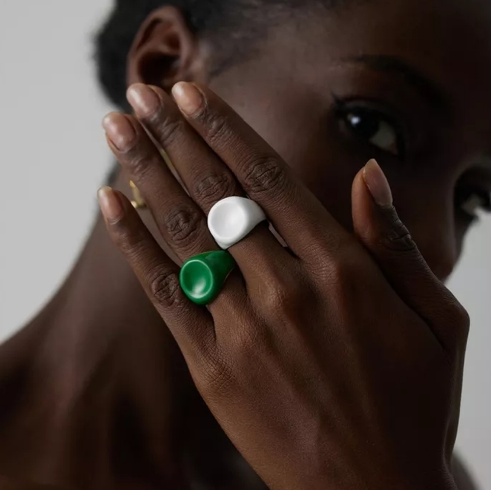 Exquisite Designer Enamel Ring